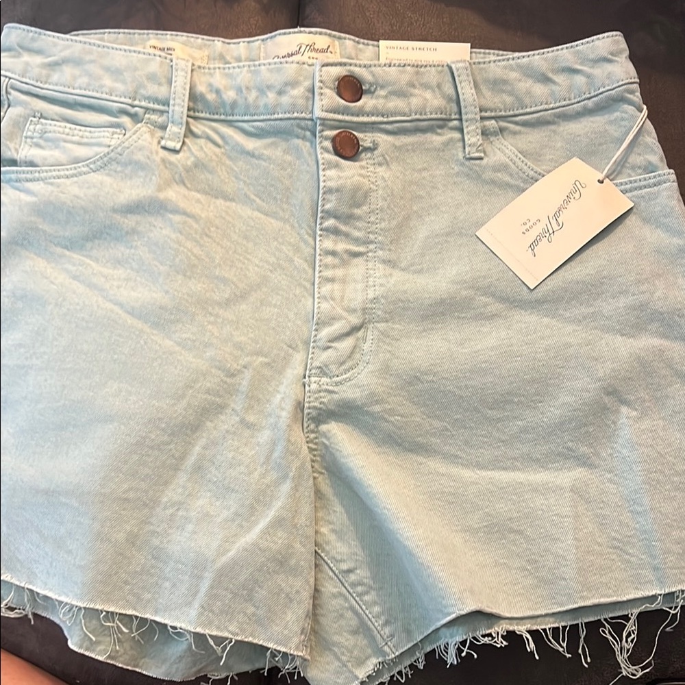 Vintage thread  Women's Light Blue Denim Shorts 4” inseam